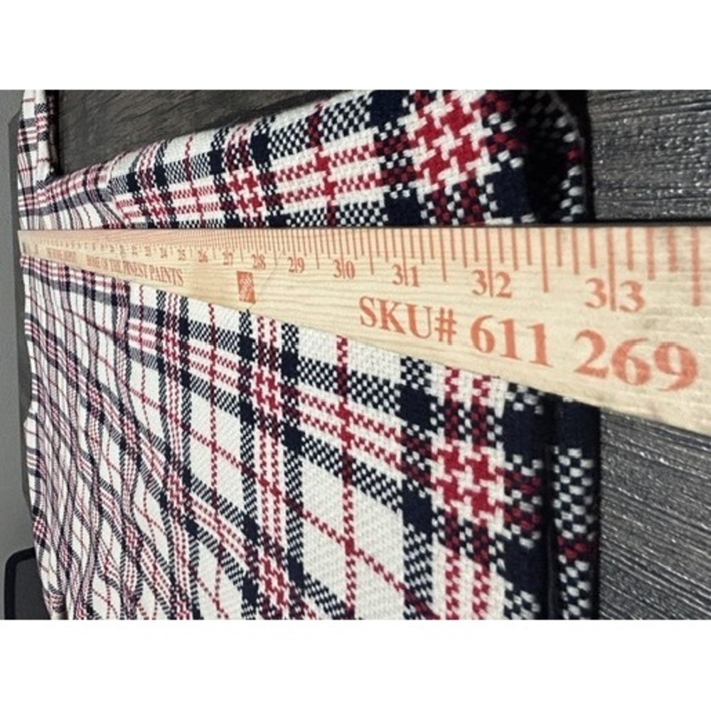 Zara Tartan Shift Dress British Heritage Mod 60s London Style Wool Blend Medium - Picture 6 of 13